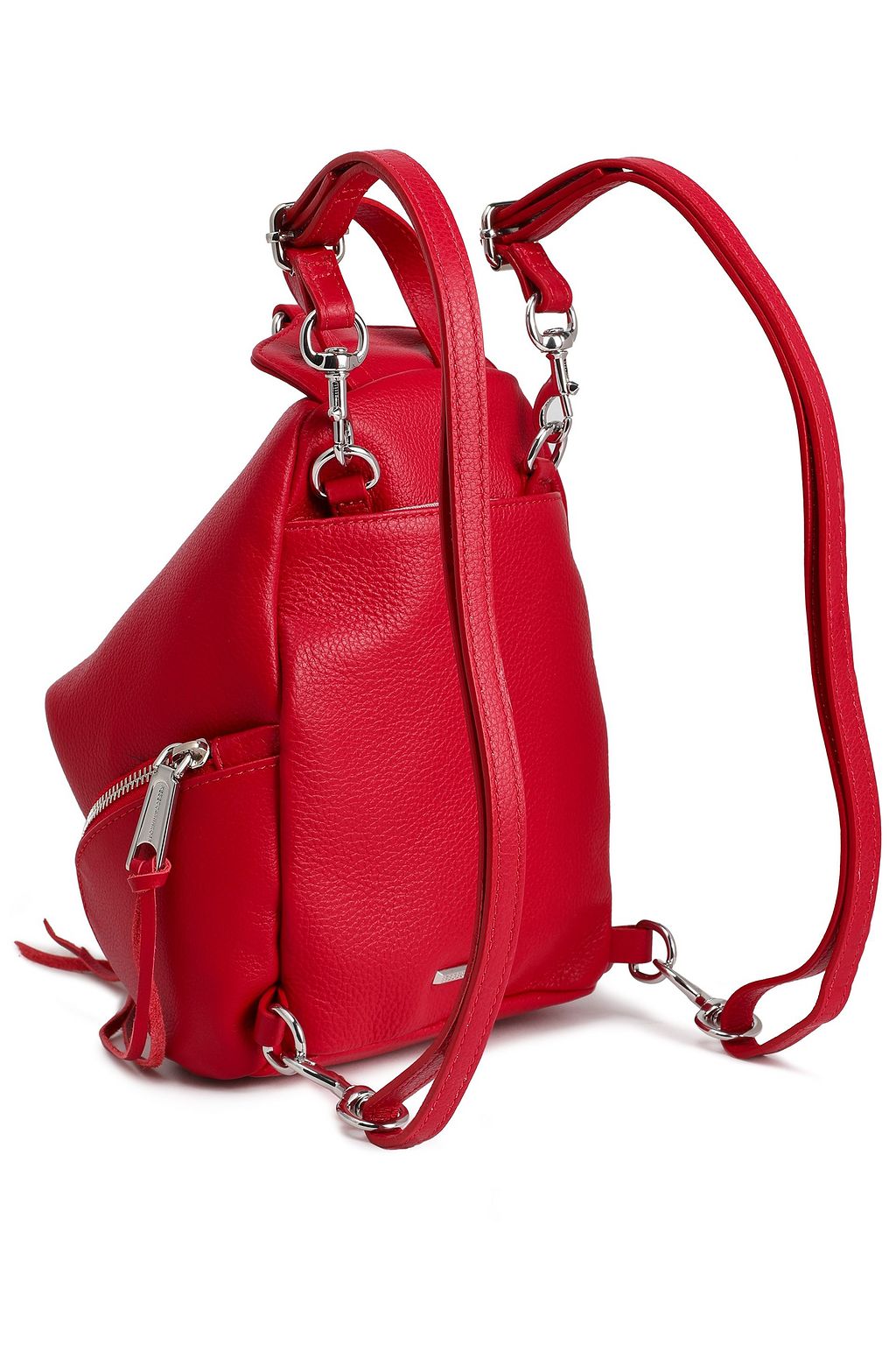 REBECCA MINKOFF Pebbled-leather backpack