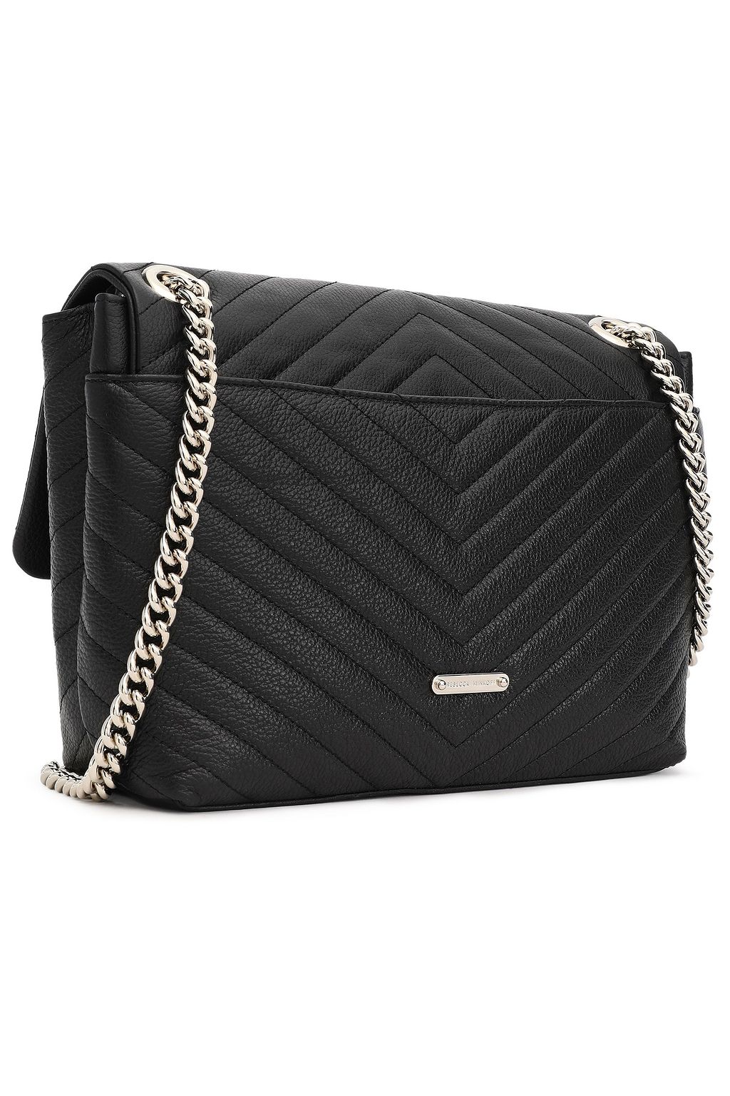 REBECCA MINKOFF Quilted textured-leather shoulder bag