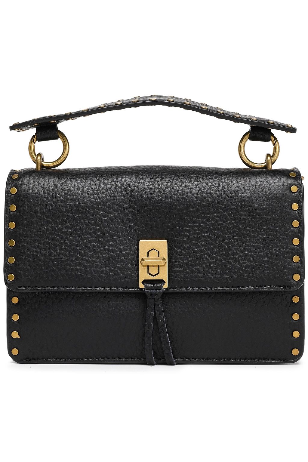REBECCA MINKOFF Studded textured-leather shoulder bag