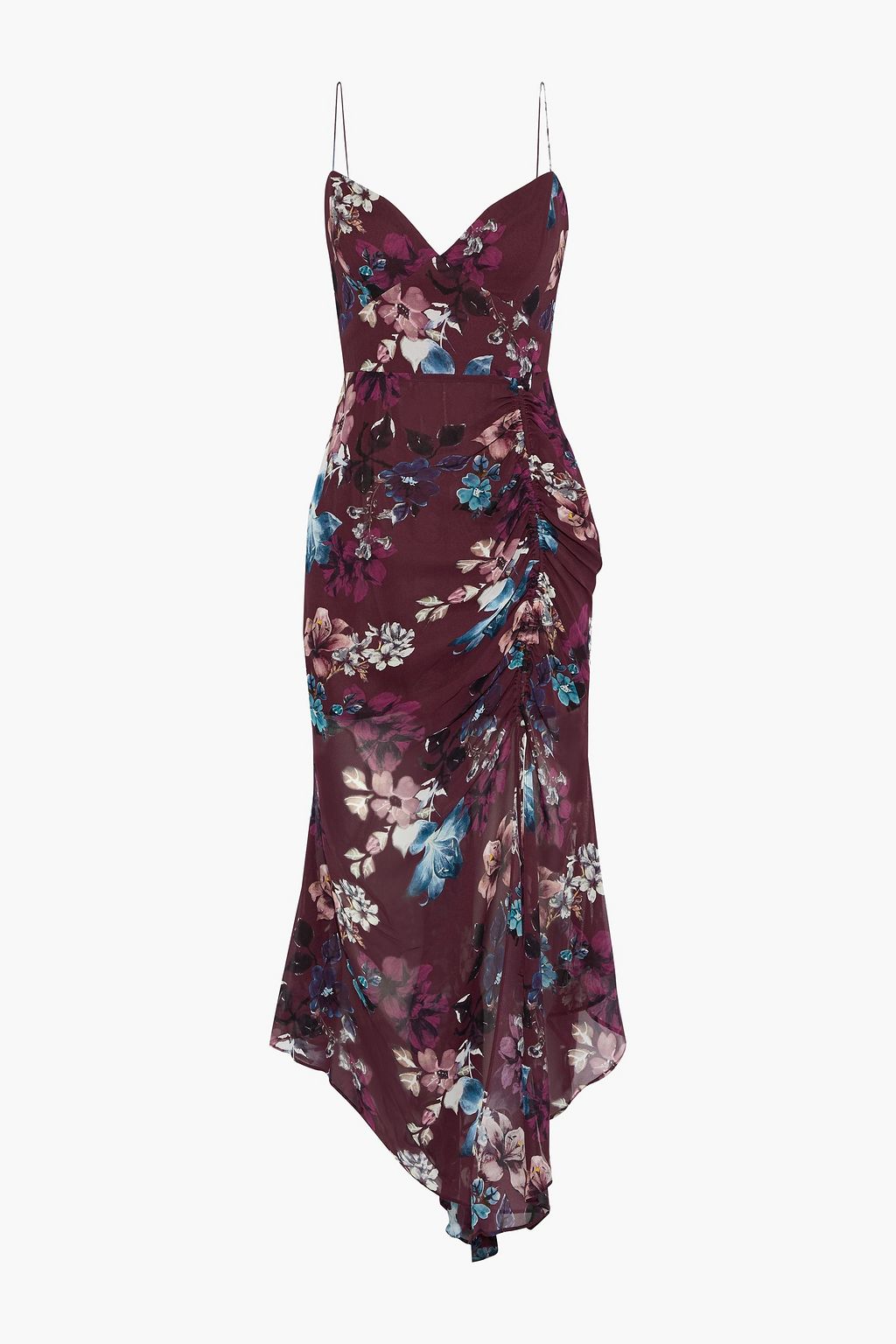 nicholas burgundy floral dress