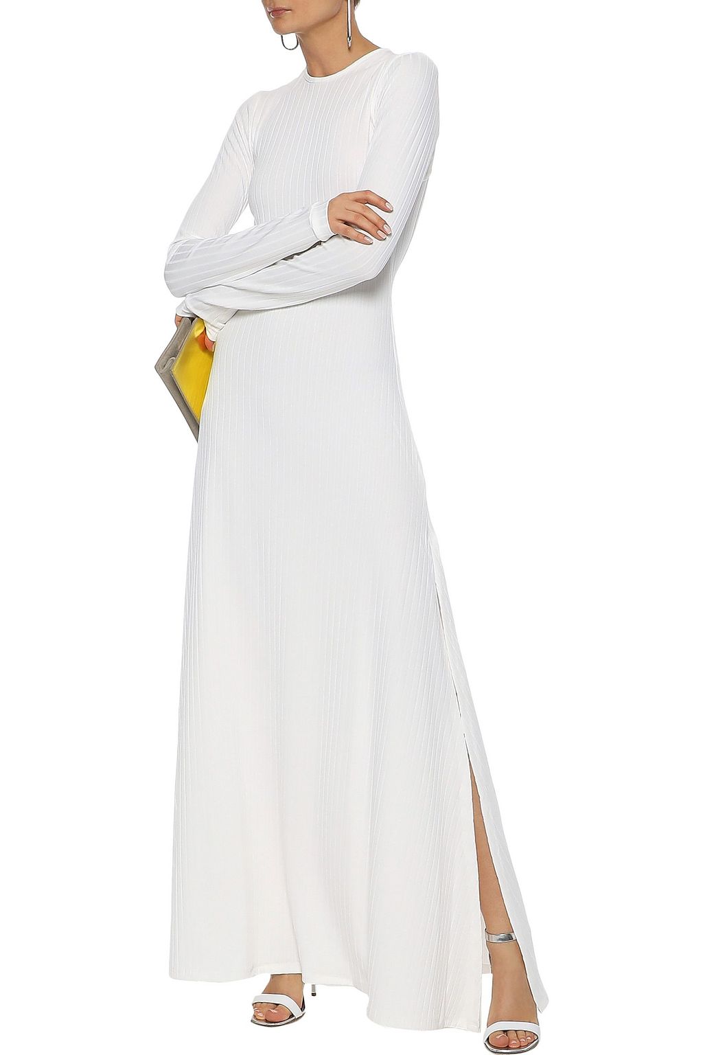 MICHAEL LO SORDO Backless ribbed stretch-jersey maxi dress