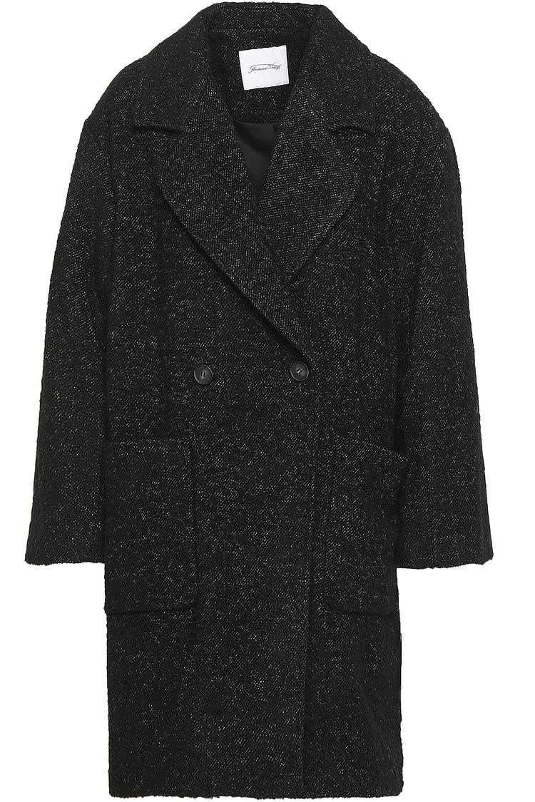 charcoal double breasted coat