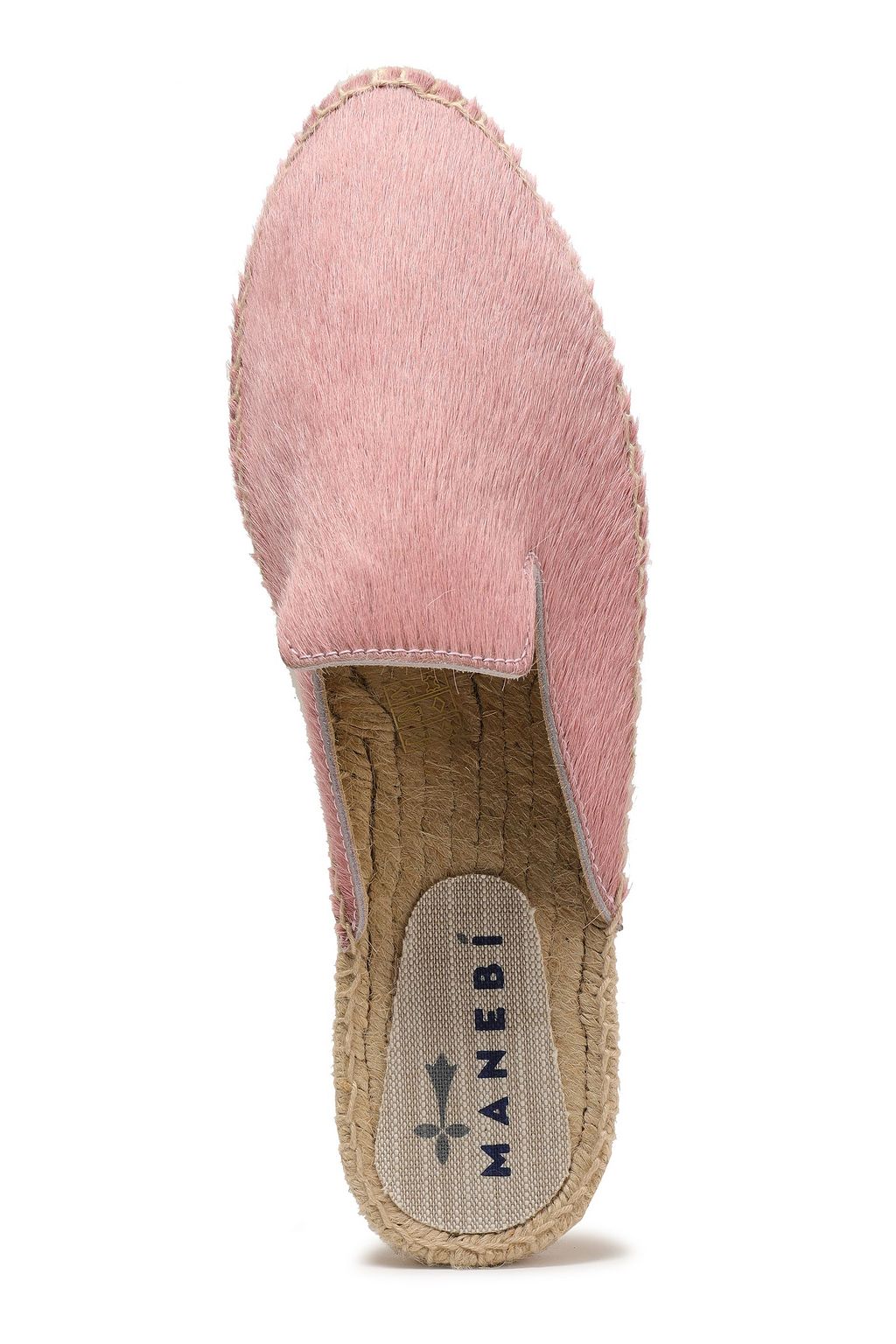 MANEBÍ Dakota calf hair espadrille slippers