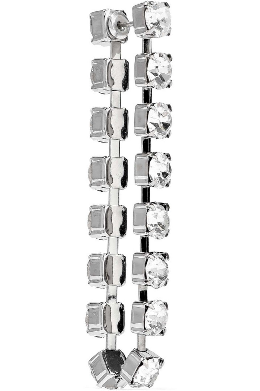 CHRISTOPHER KANE Silver-tone crystal earrings