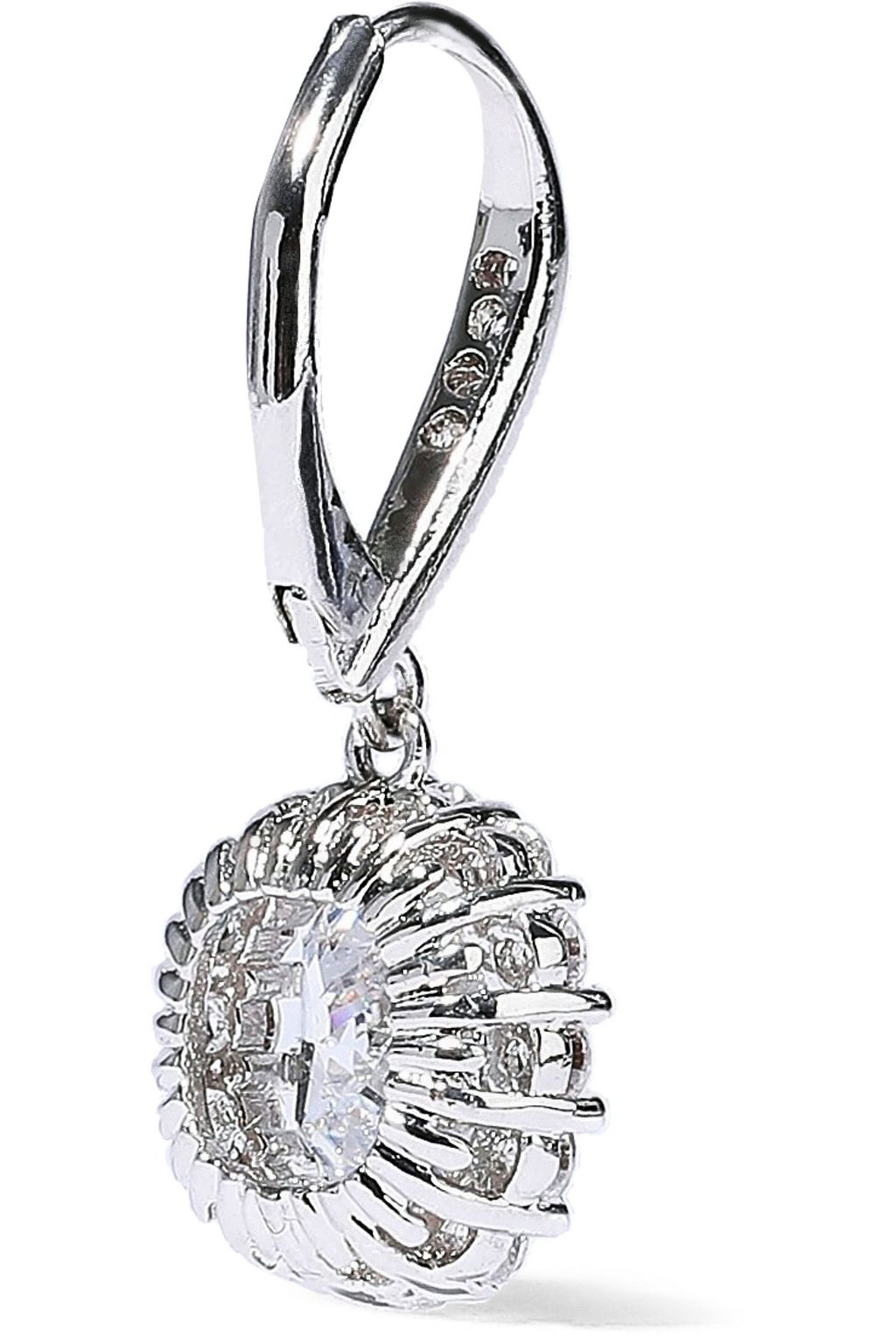 CZ BY KENNETH JAY LANE Silver-tone crystal earrings