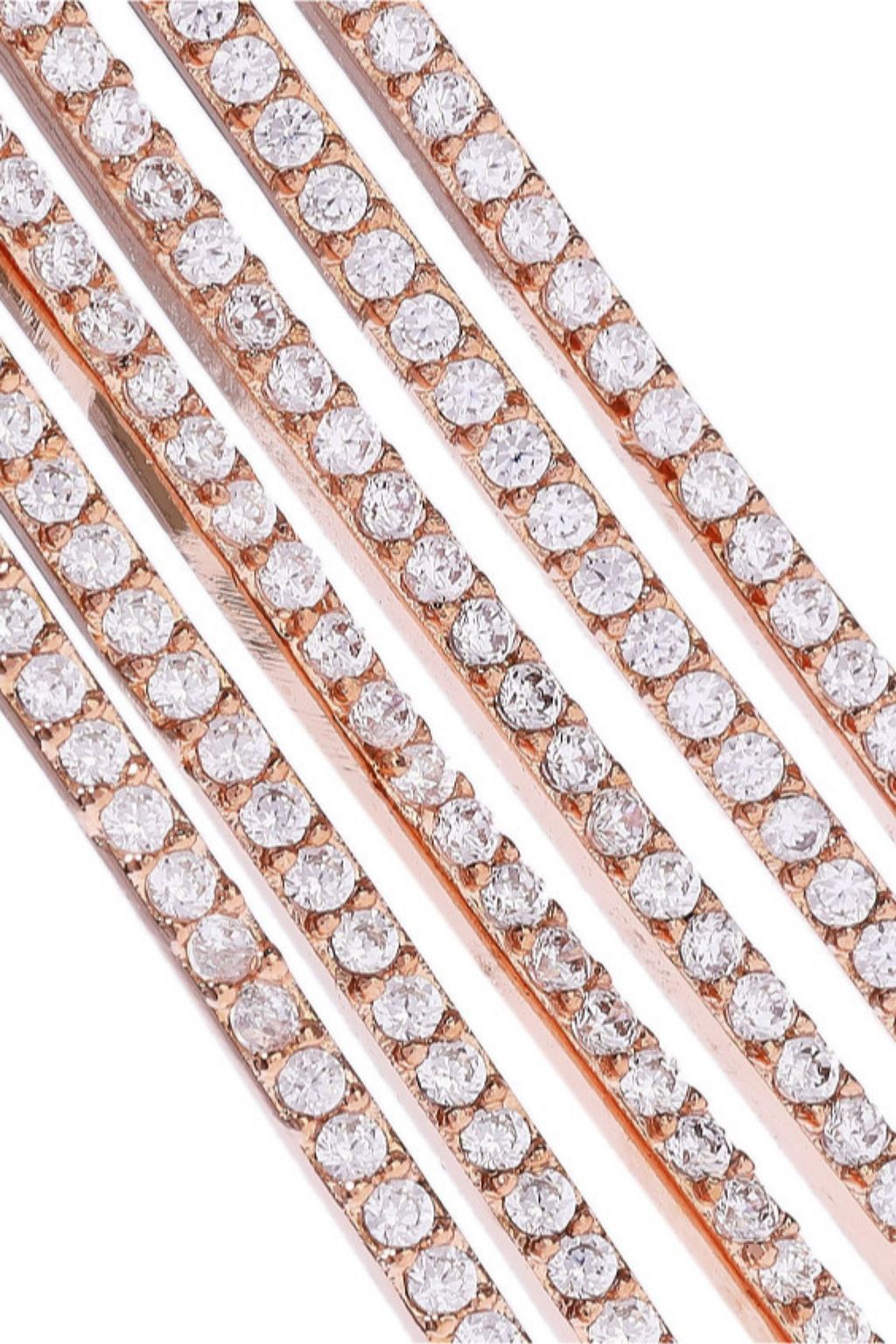 CZ BY KENNETH JAY LANE Rose gold-tone crystal earrings