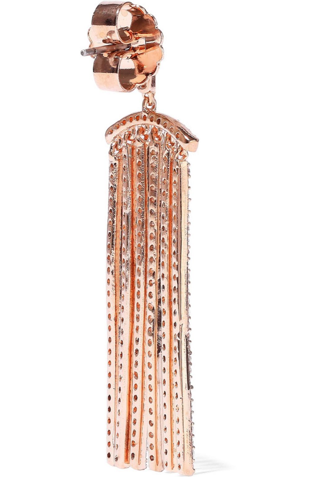 CZ BY KENNETH JAY LANE Rose gold-tone crystal earrings