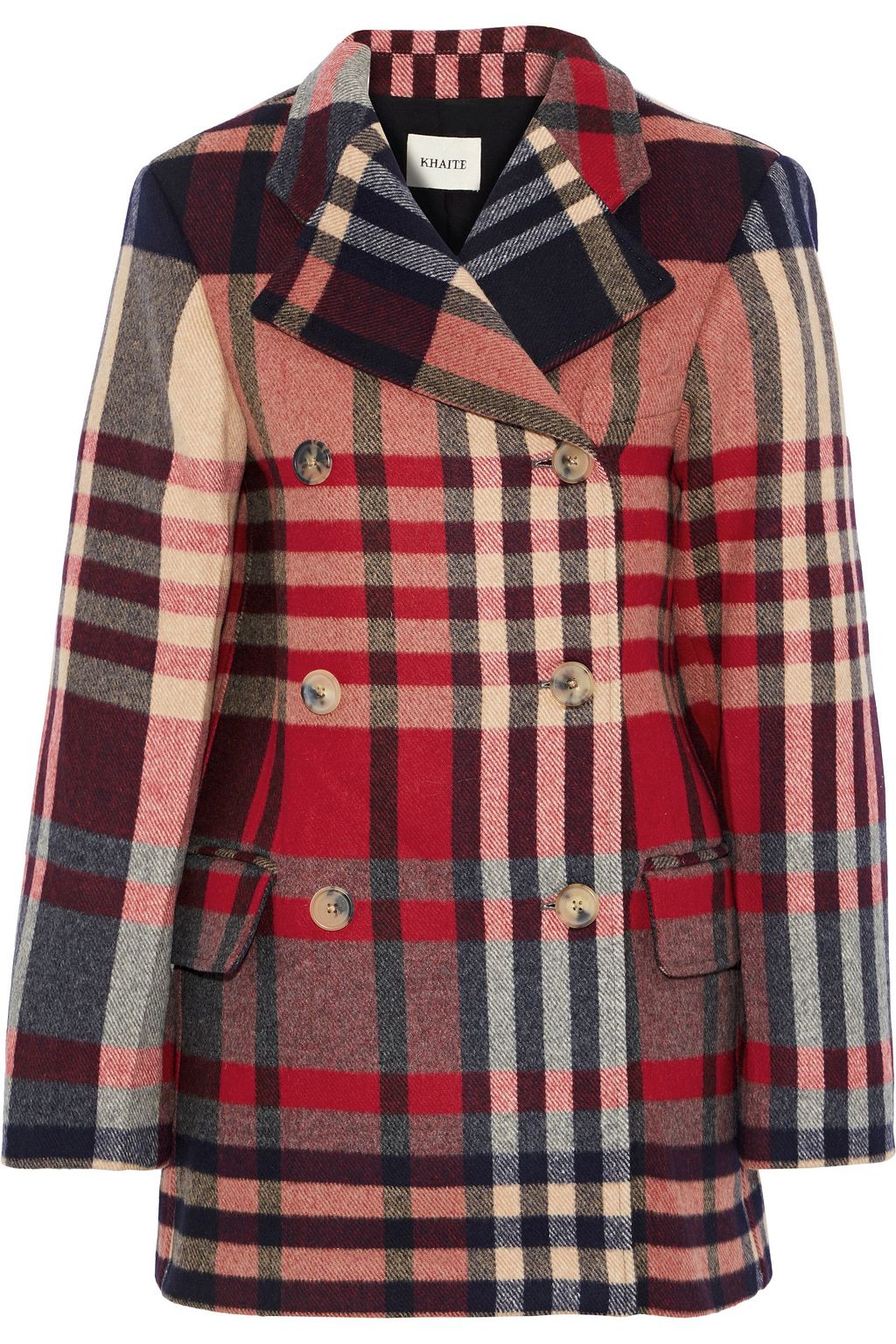 checked short coat