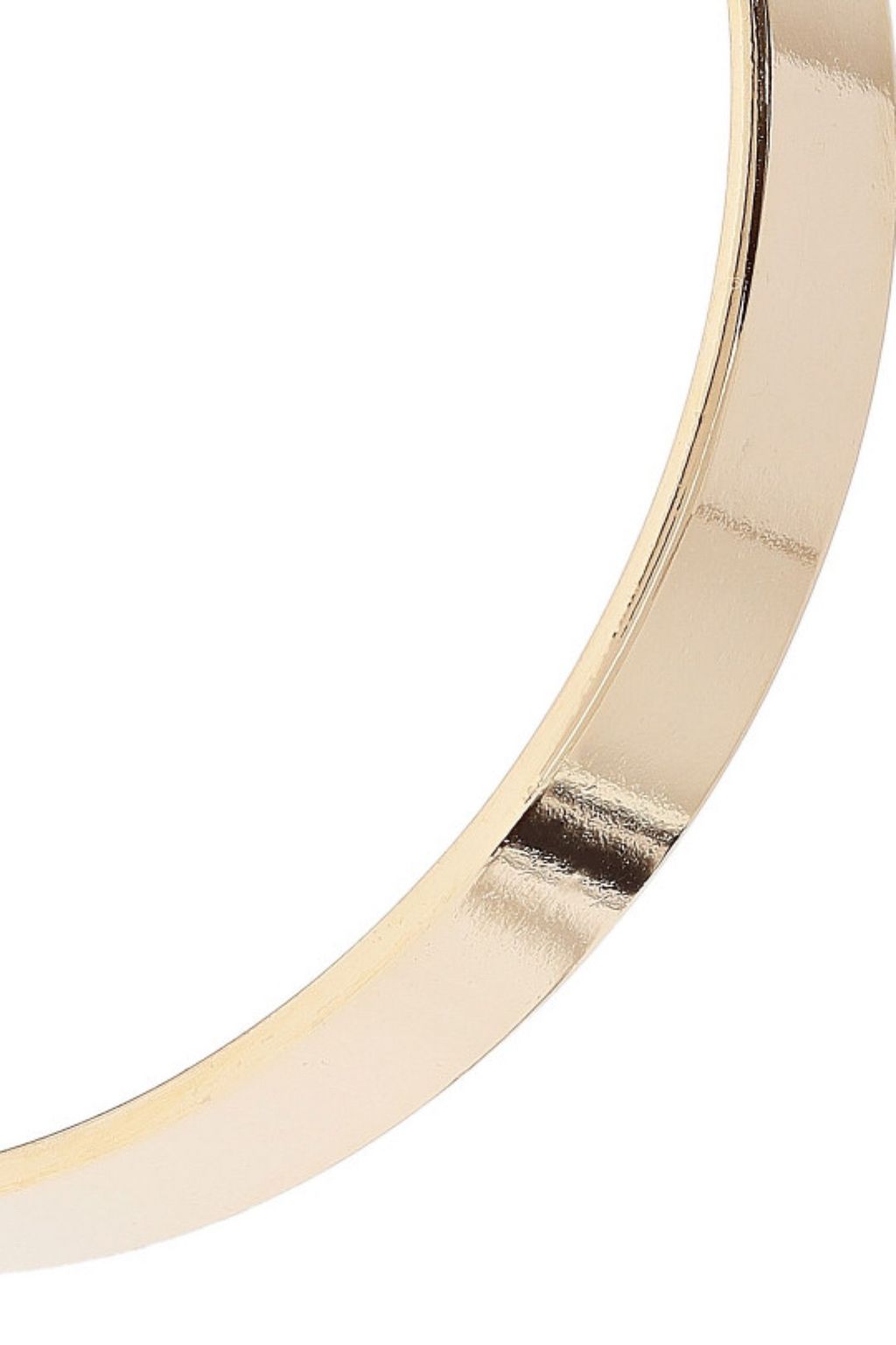 KENNETH JAY LANE 22-karat gold-plated hoop earrings