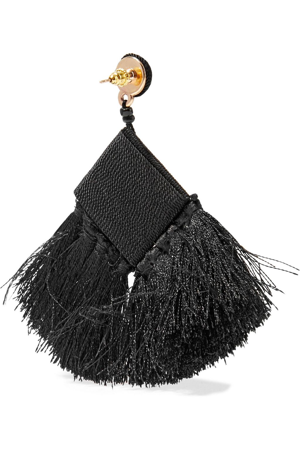 KENNETH JAY LANE Cord, bead and tassel earrings