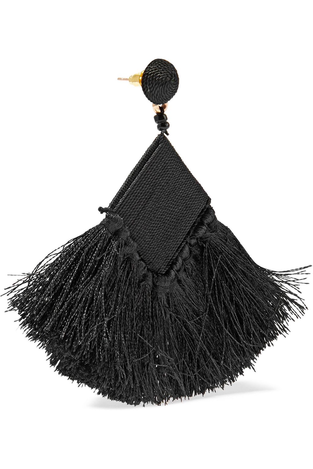 KENNETH JAY LANE Cord, bead and tassel earrings
