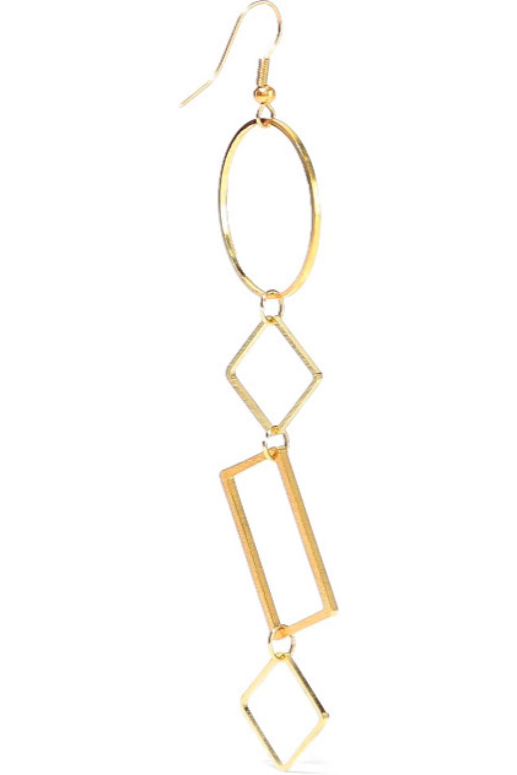 KENNETH JAY LANE 22-karat gold-plated earrings