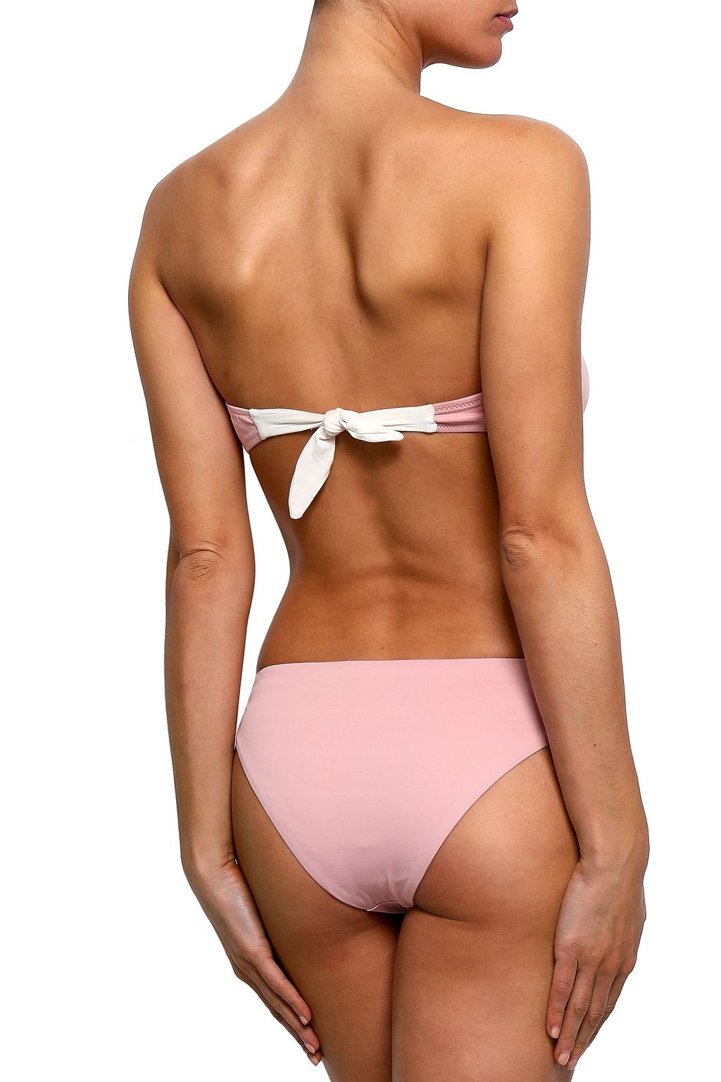 EBERJEY Knotted bandeau bikini top