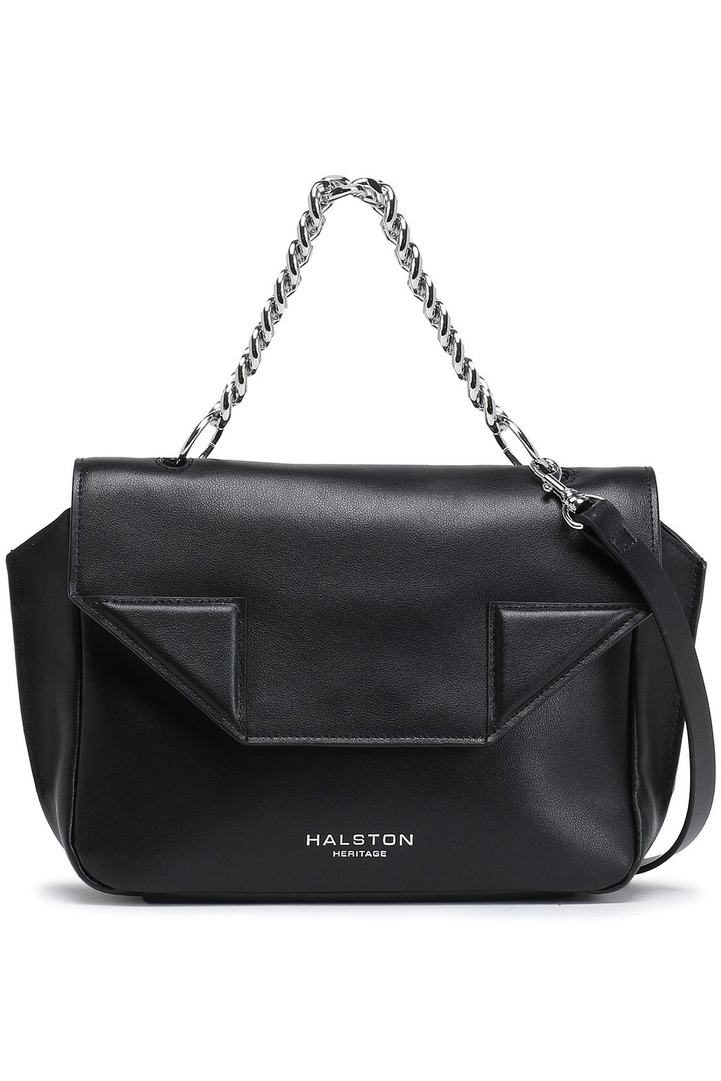 halston heritage leather shoulder bag