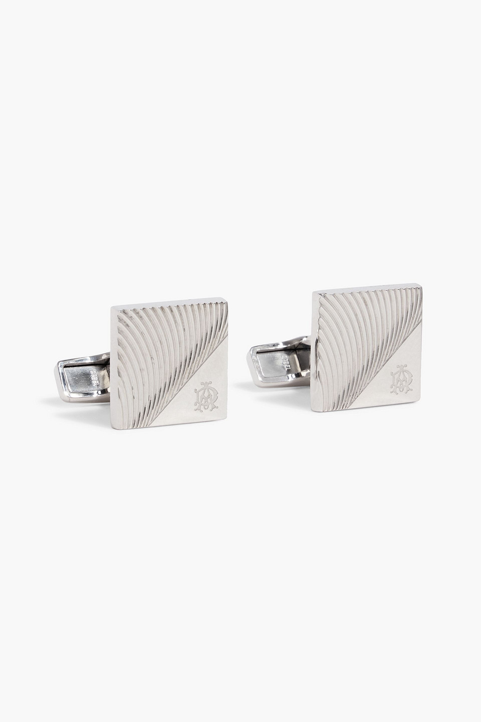 Dunhill Silver Cufflinks In White