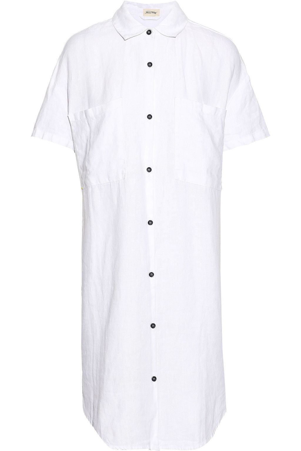 white linen t shirt dress