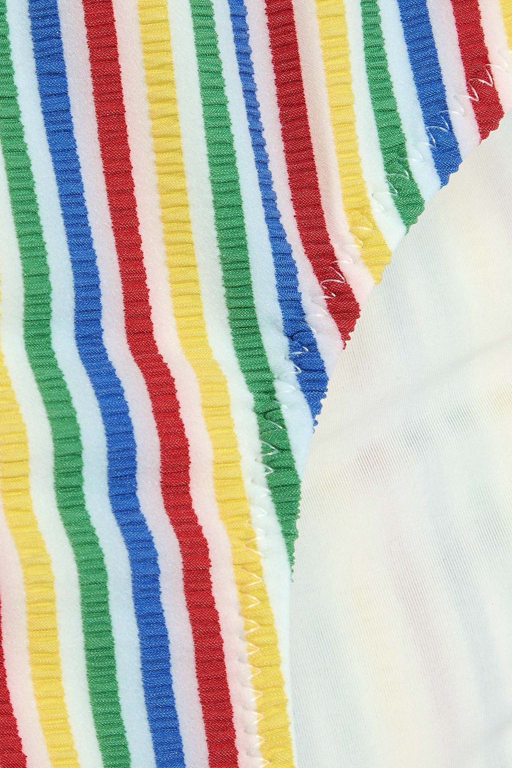 SOLID & STRIPED The Milly striped seersucker low-rise bikini briefs