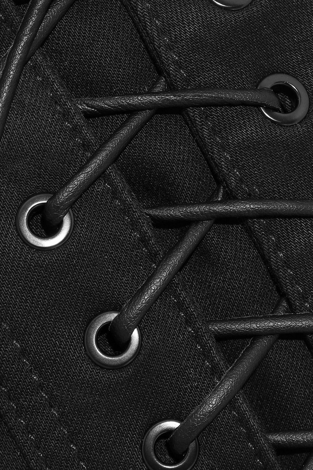 J BRAND + Steph Shep lace-up high-rise skinny jeans