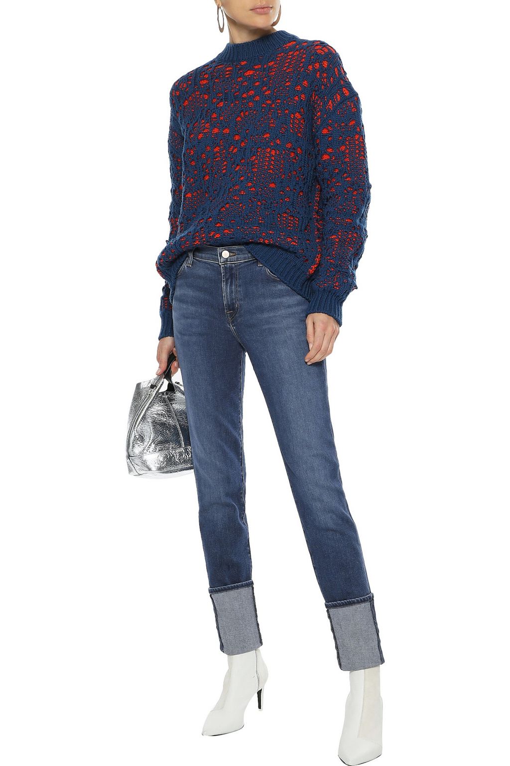 J BRAND Maude faded mid-rise slim-leg jeans