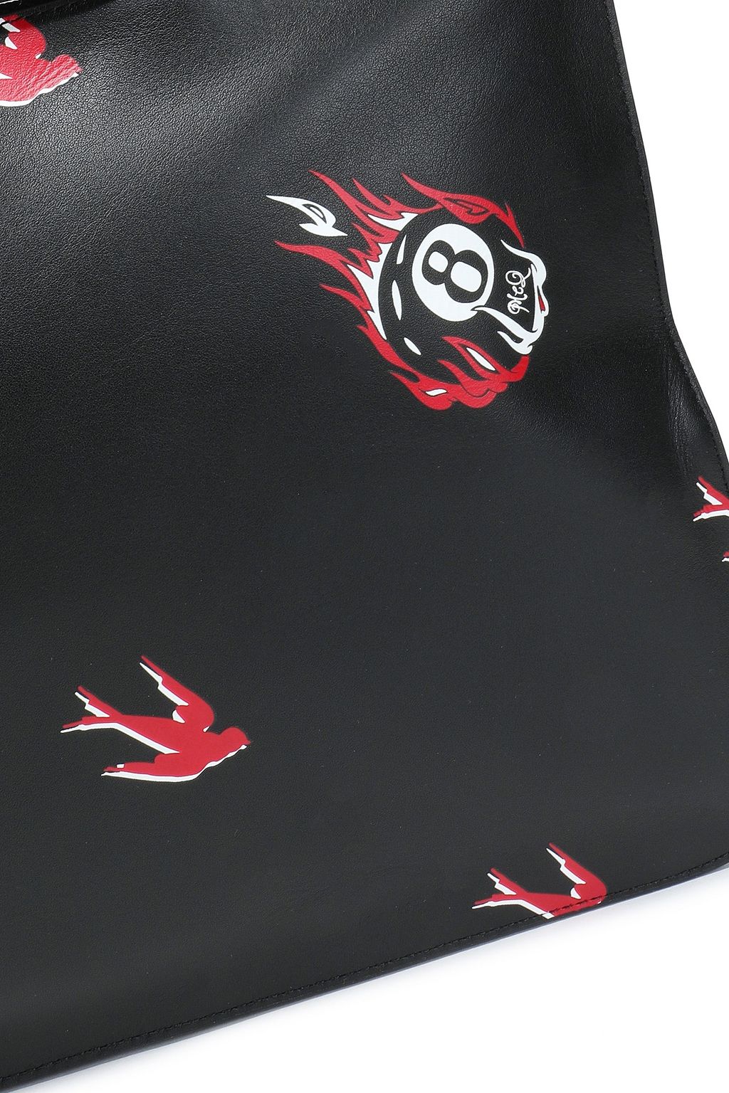 MCQ ALEXANDER MCQUEEN Printed textured-leather pouch