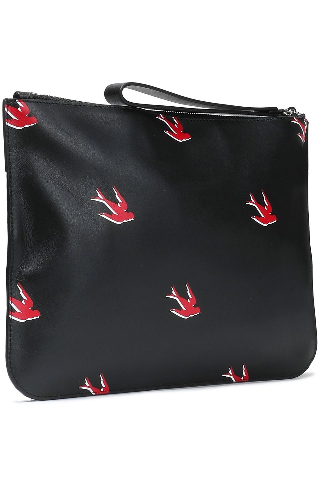 MCQ ALEXANDER MCQUEEN Printed textured-leather pouch