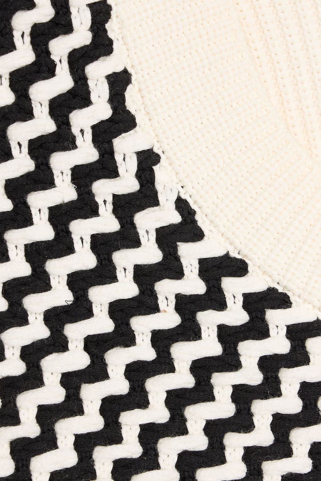 DUNHILL Intarsia cotton-blend sweater