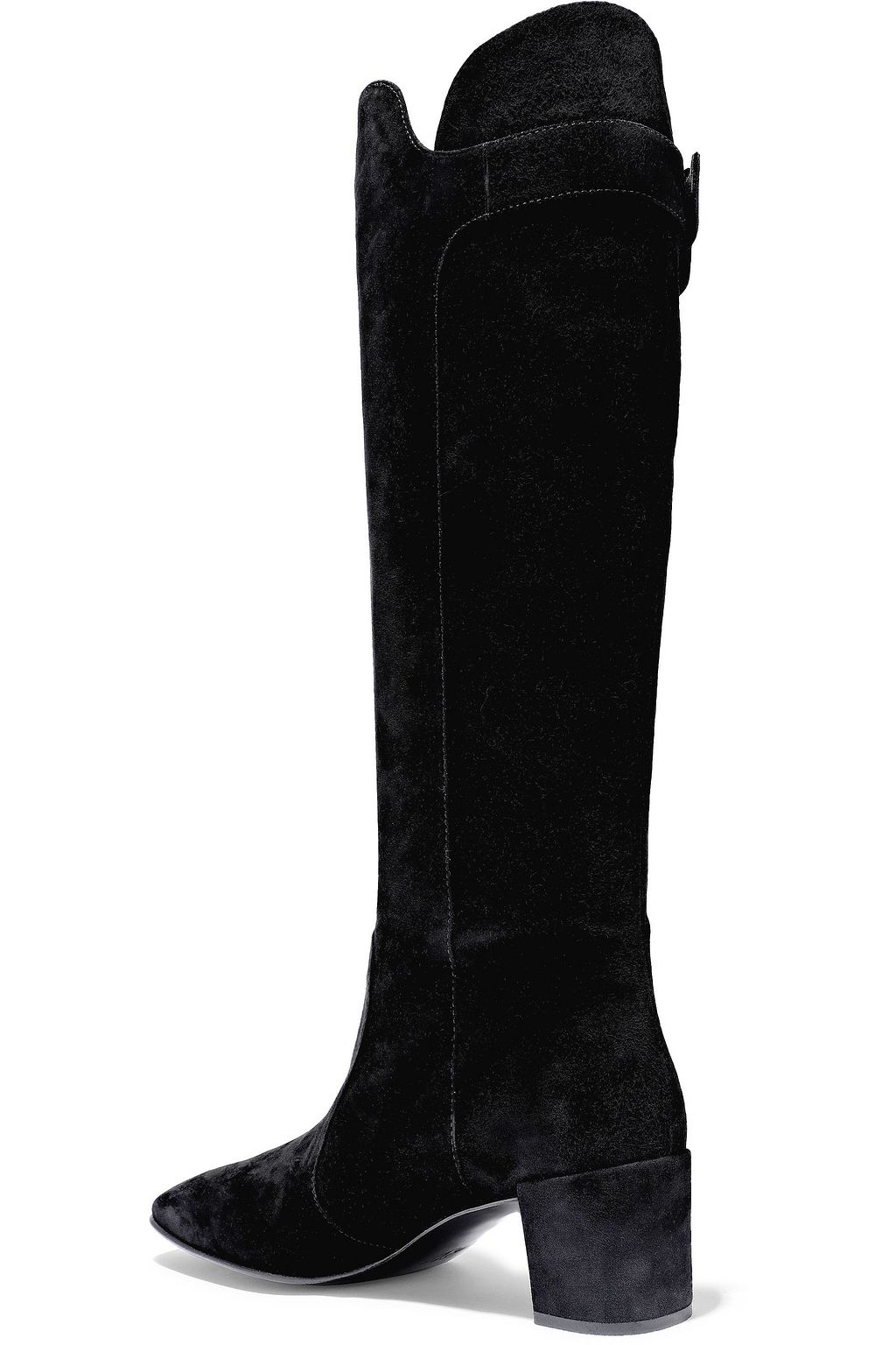 ROGER VIVIER Polly buckled suede knee boots