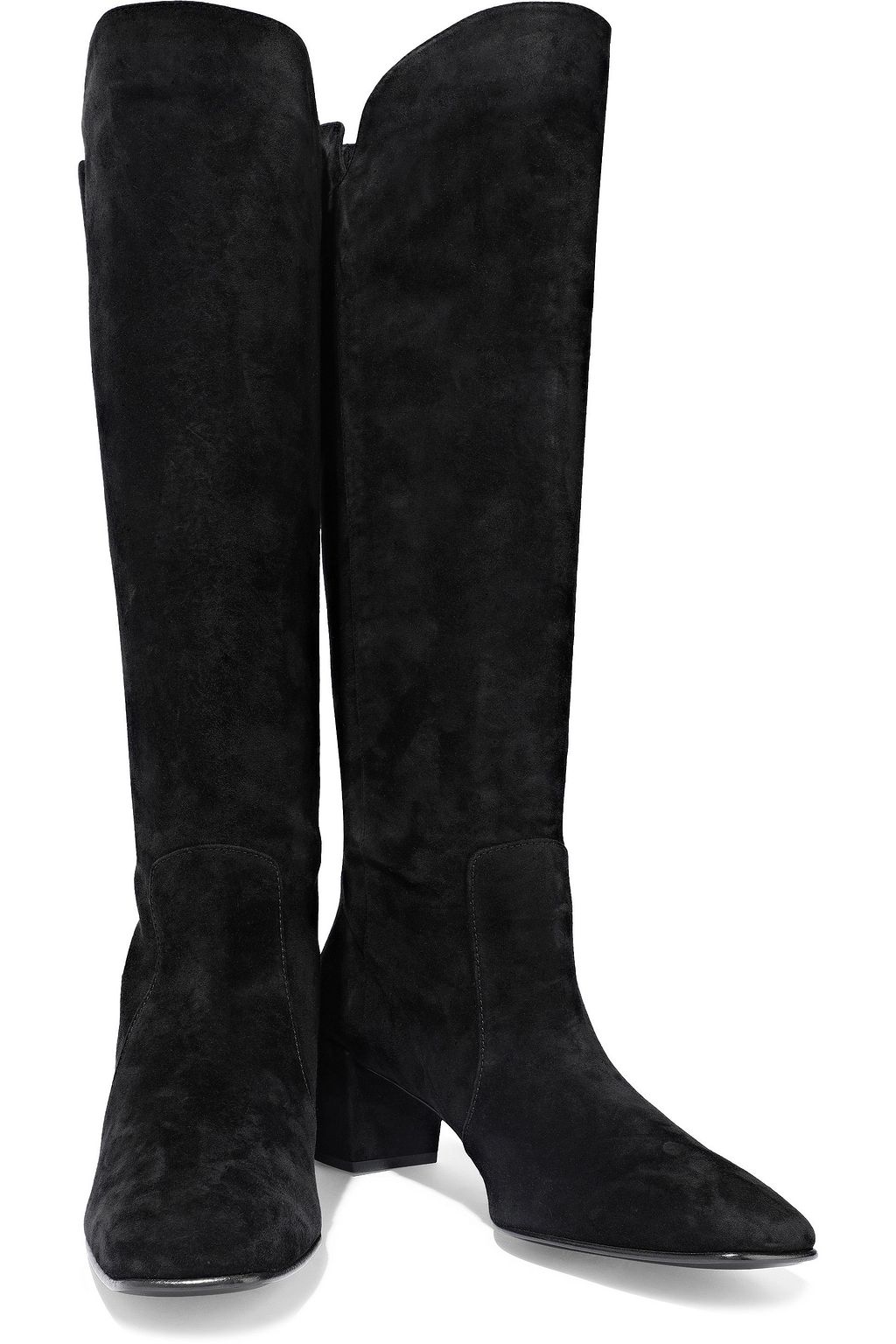 ROGER VIVIER Polly buckled suede knee boots