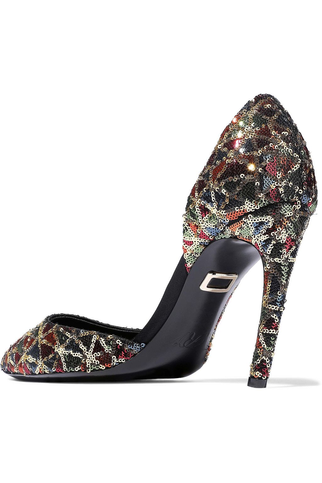 ROGER VIVIER Sequined satin pumps