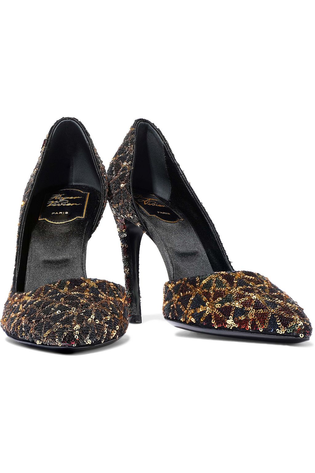 ROGER VIVIER Sequined satin pumps