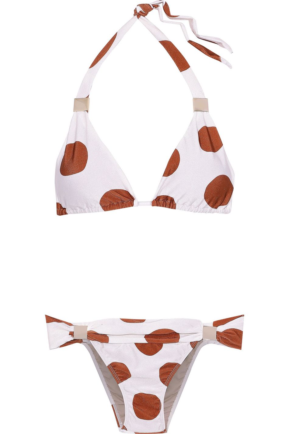 polka dot triangle bikini