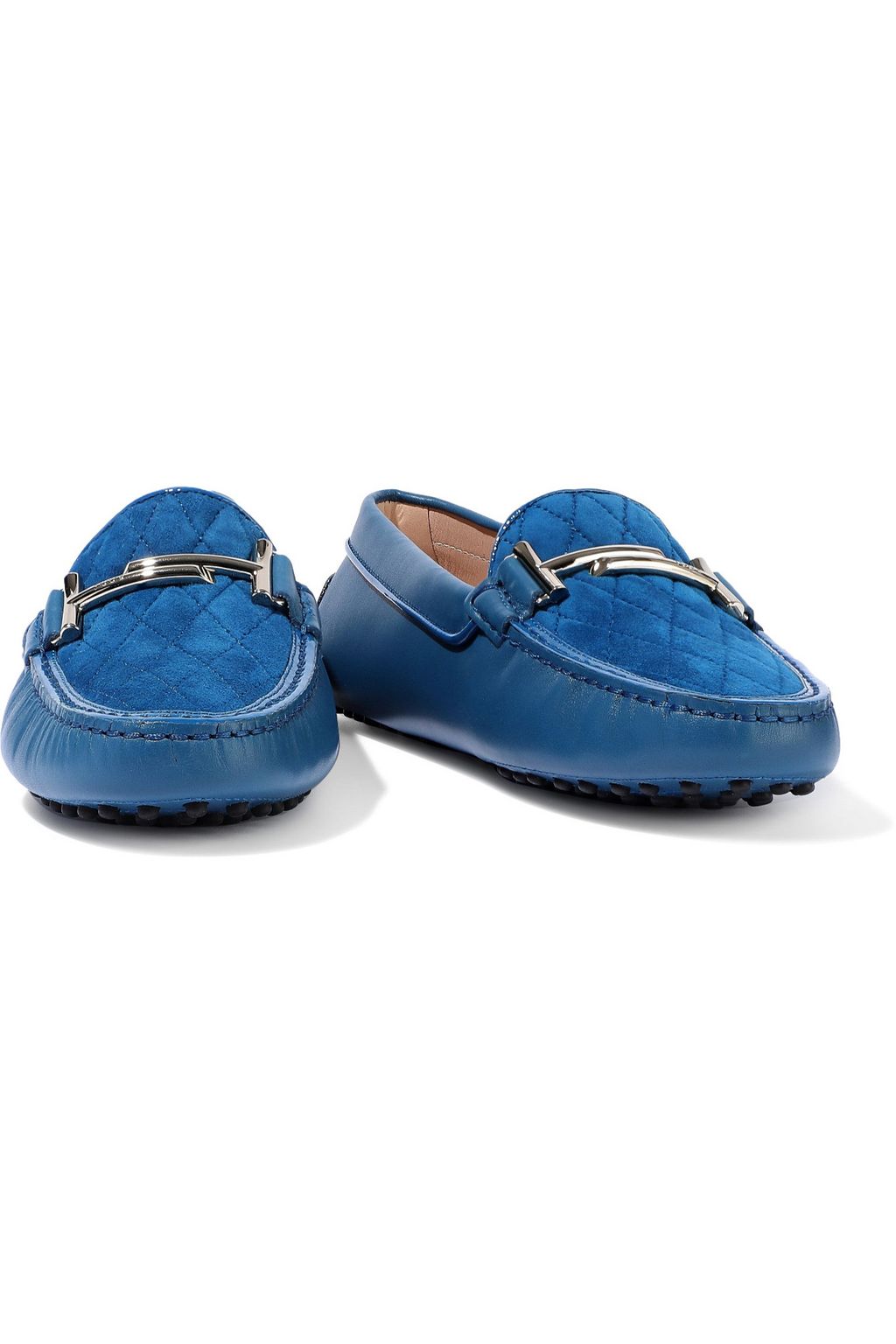 tod's double t quilted loafers