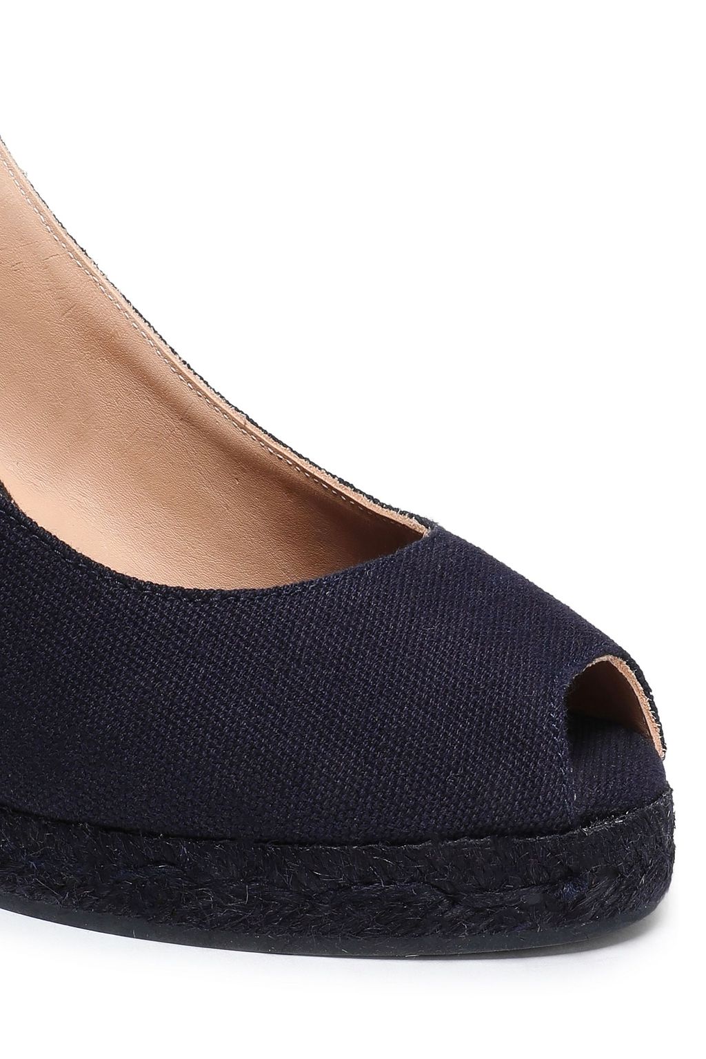 CASTAÑER Beli canvas wedge slingback espadrilles