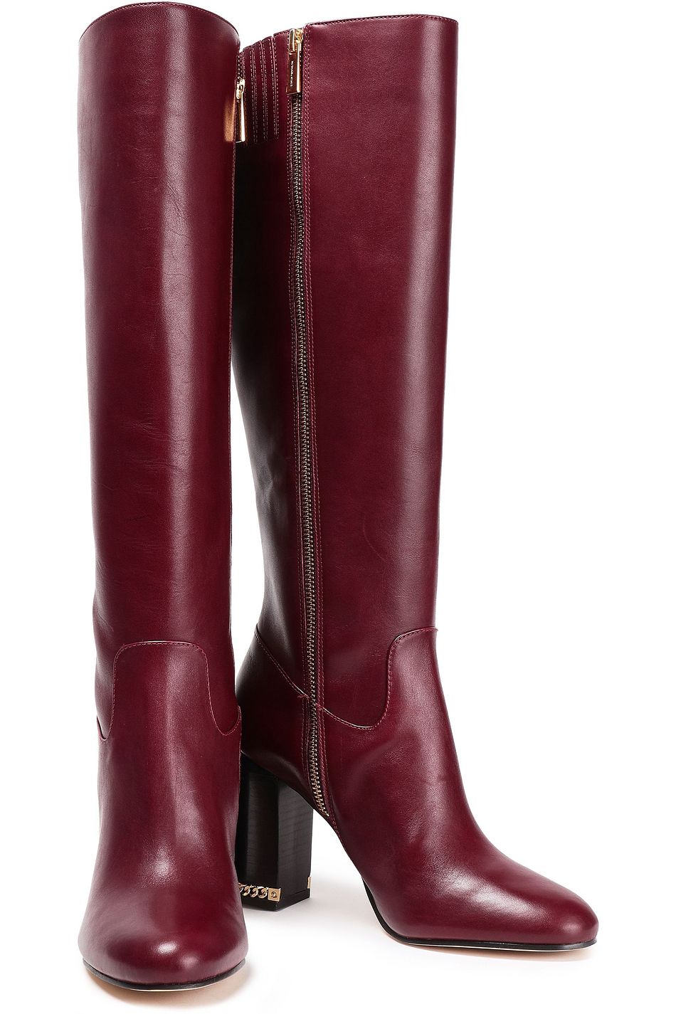 michael kors burgundy knee high boots