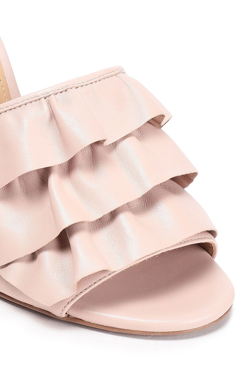 MICHAEL MICHAEL KORS Ruffled leather mules