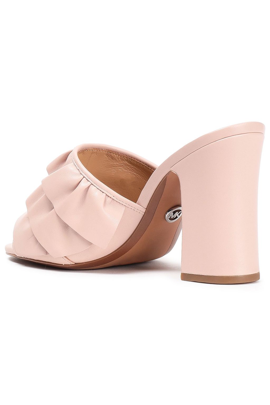 MICHAEL MICHAEL KORS Ruffled leather mules