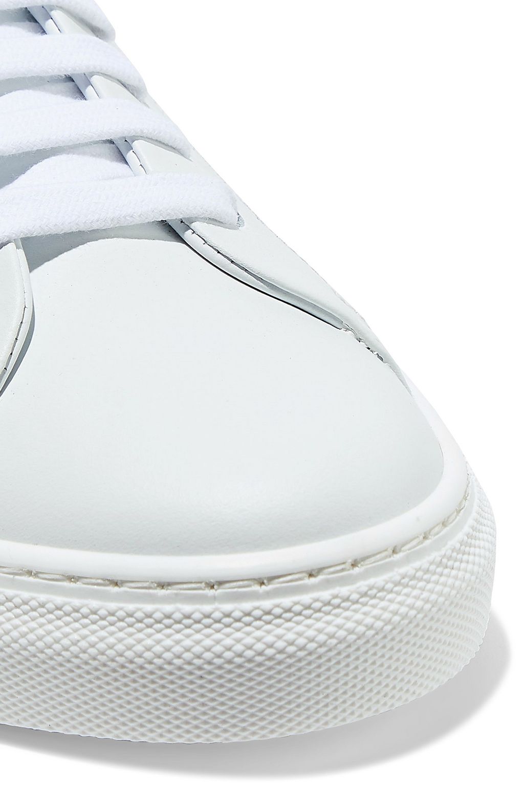 IRIS & INK Isabelle suede-trimmed leather sneakers