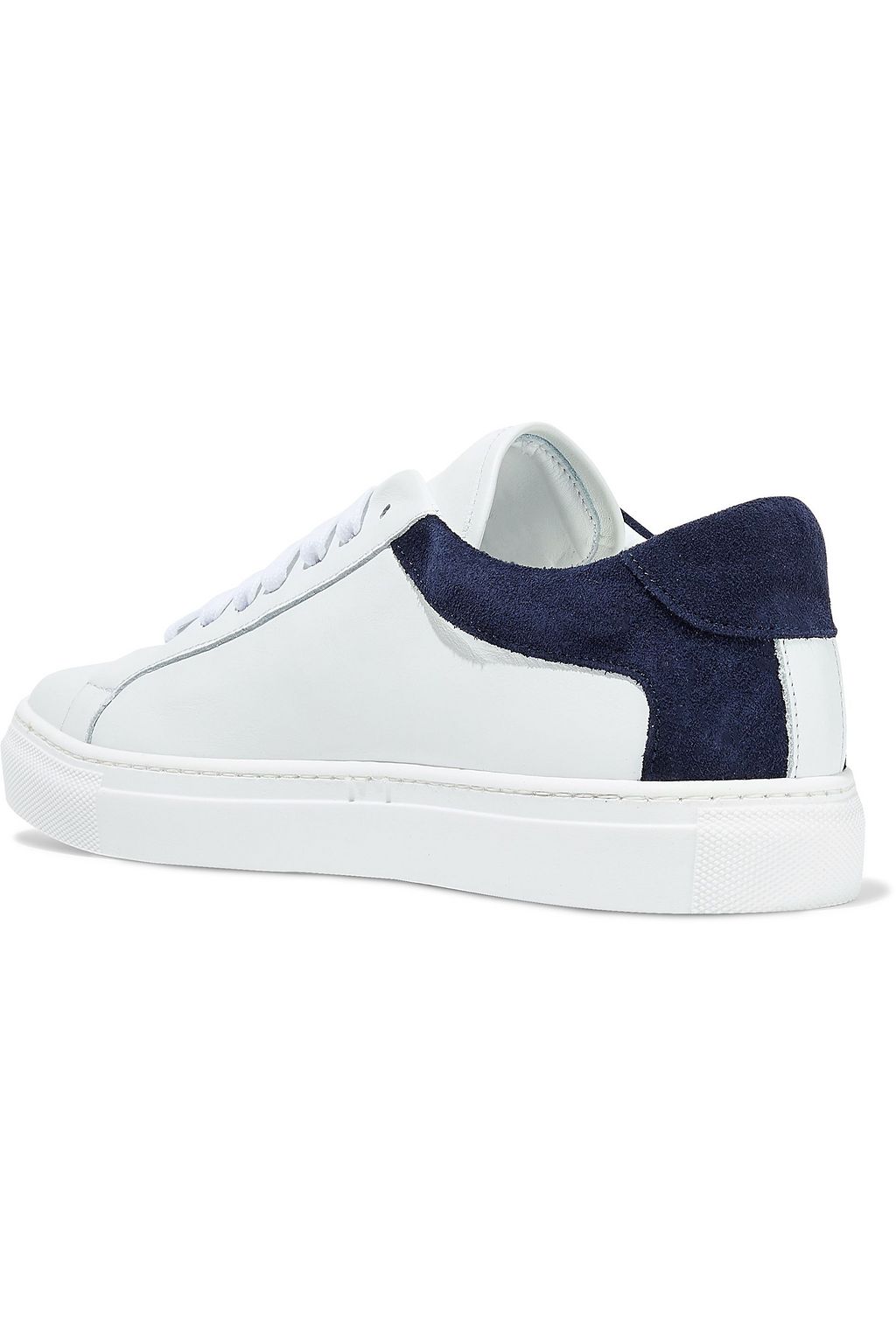 IRIS & INK Isabelle suede-trimmed leather sneakers