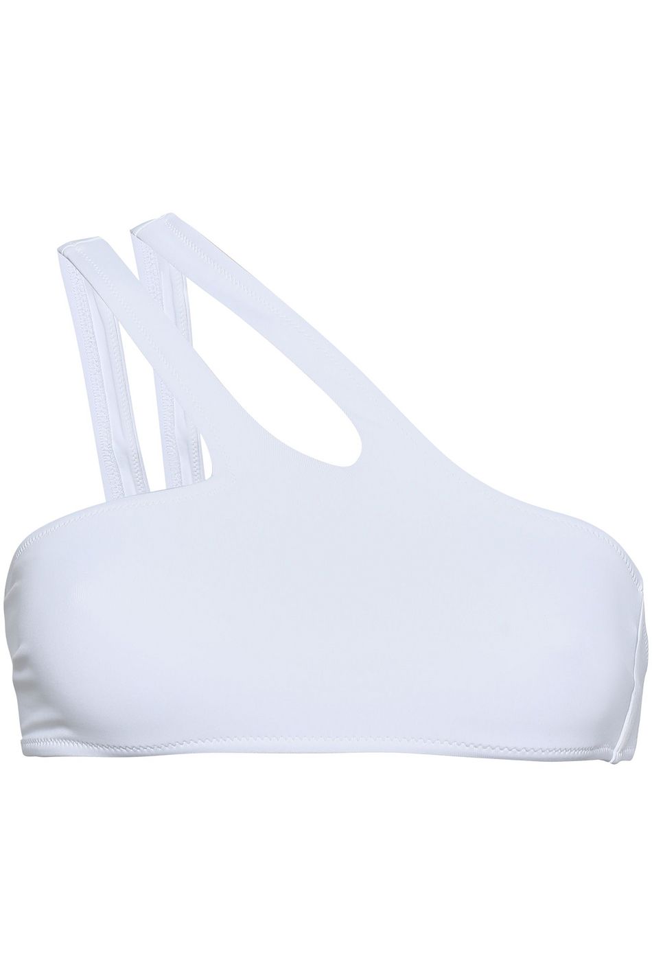 white one shoulder bikini top