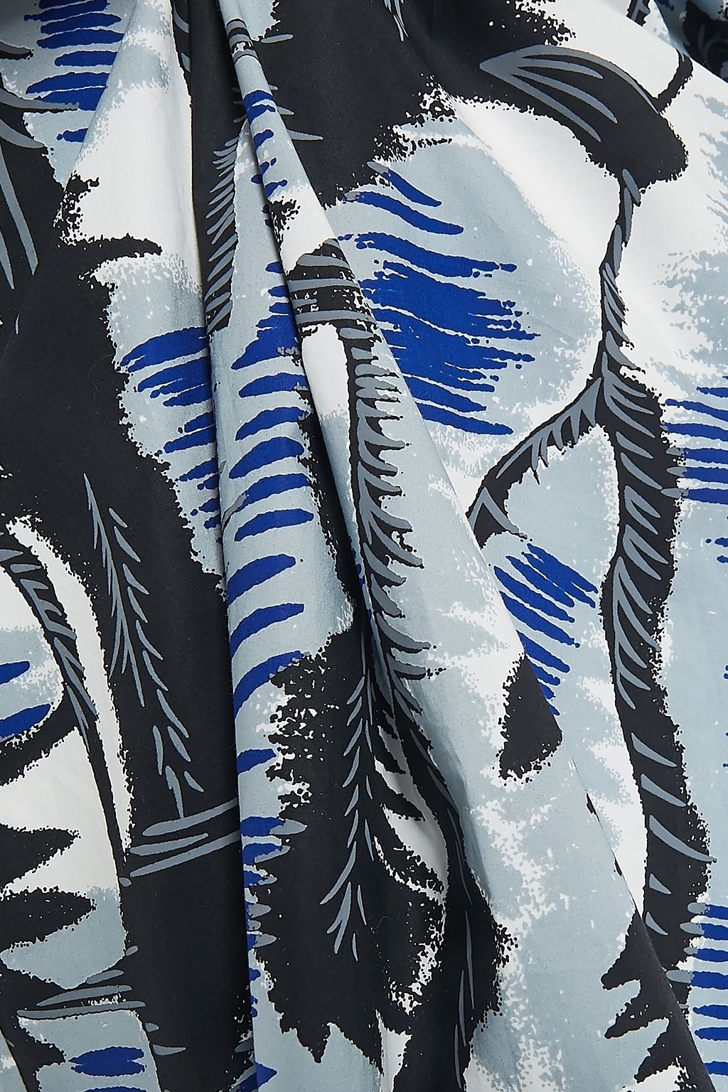 MARNI Printed cotton-blend poplin dress