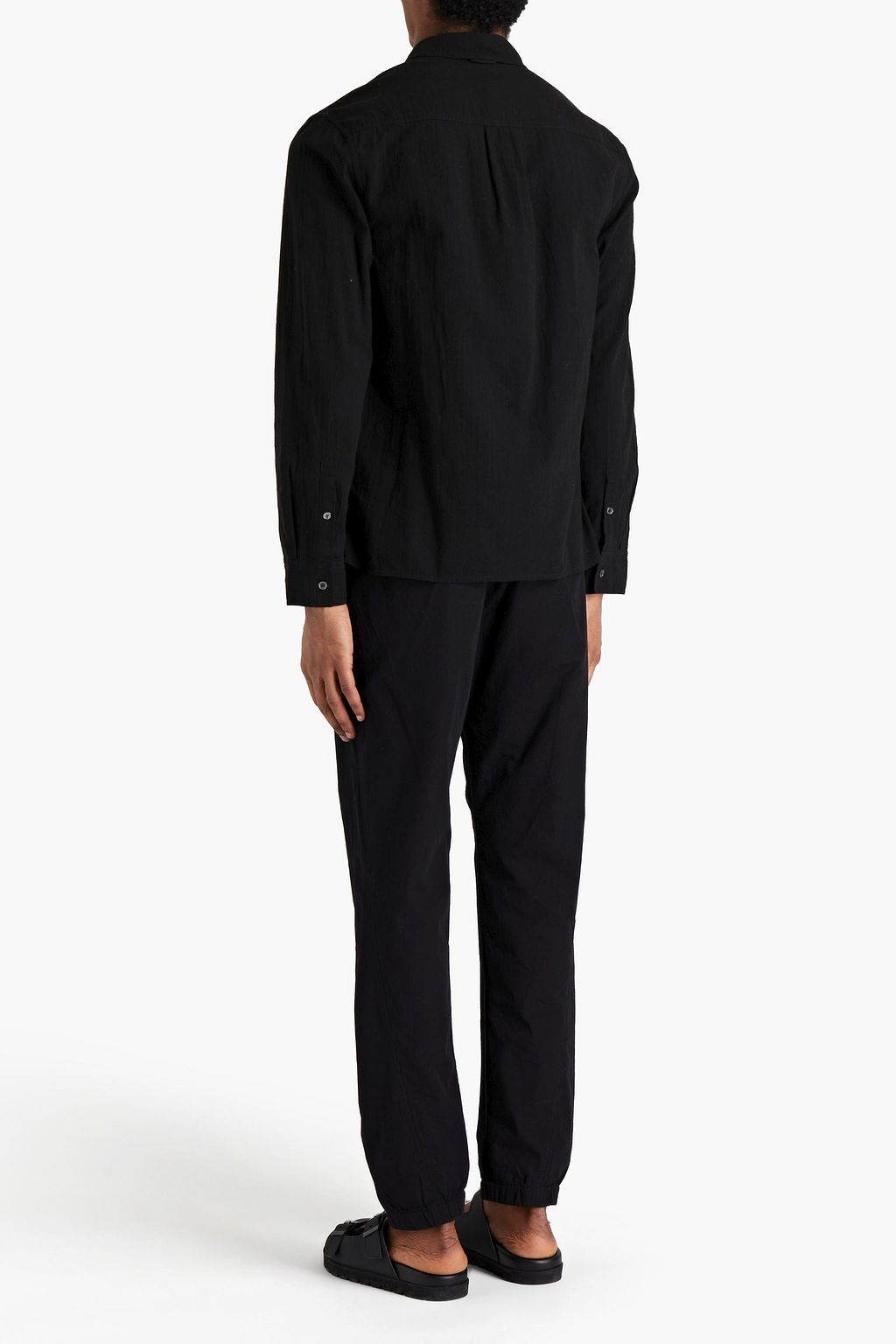 JAMES PERSE Crinkled cotton-gauze shirt