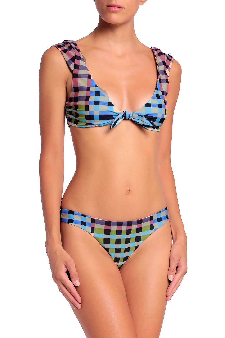 mara hoffman gingham bikini
