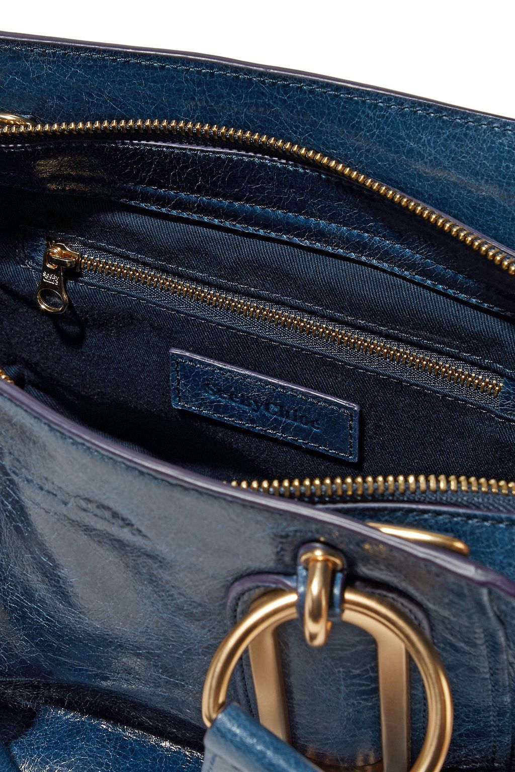 SEE BY CHLOÉ Paige small washed-leather shoulder bag