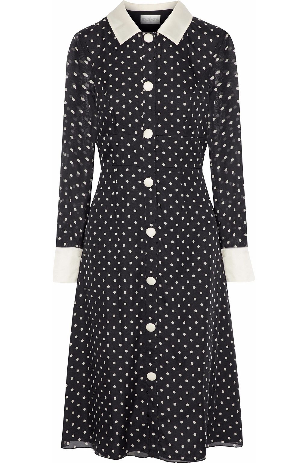 mikael aghal polka dot dress