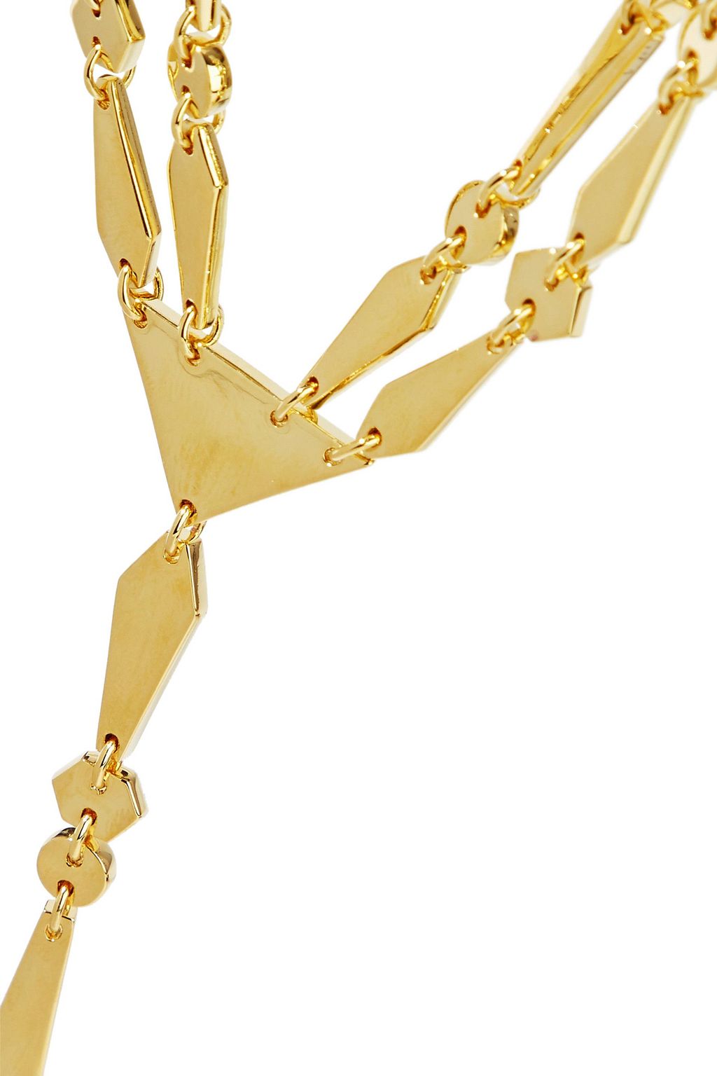 NOIR JEWELRY Make A Connection 14-karat gold-plated necklace