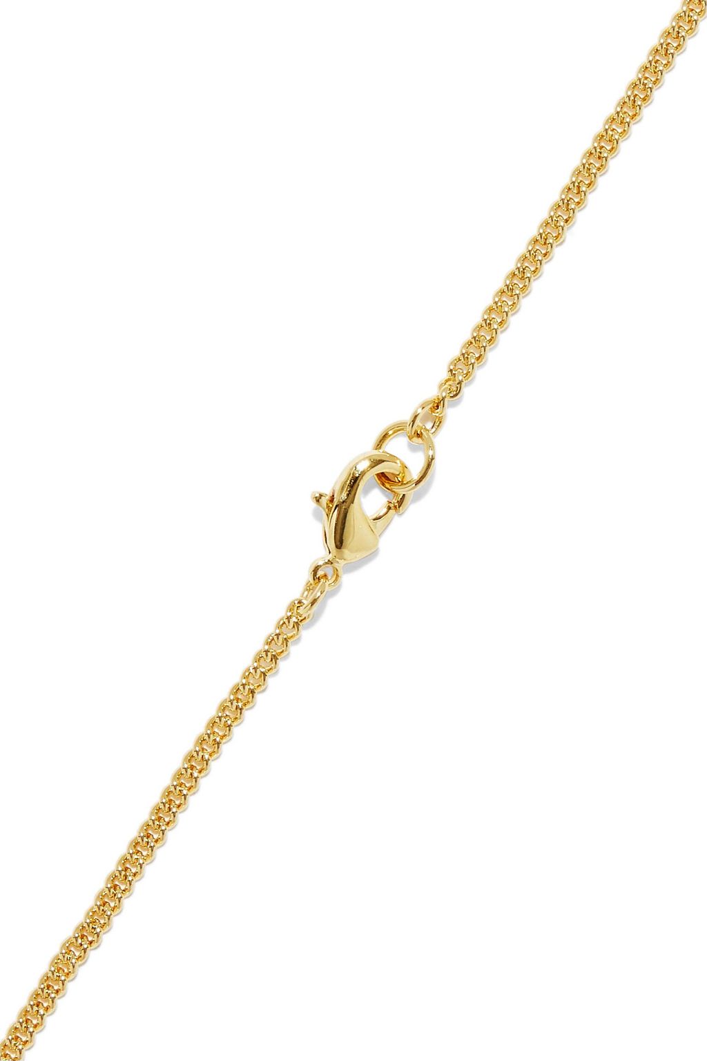 NOIR JEWELRY Make A Connection 14-karat gold-plated necklace
