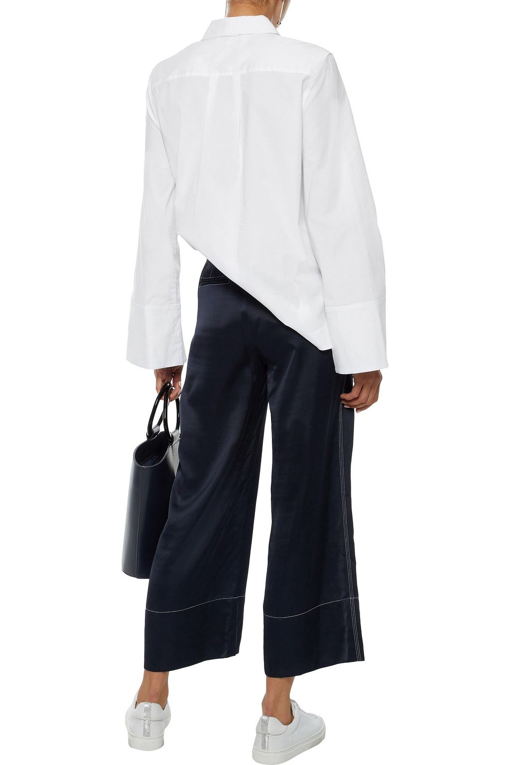 ELIZABETH AND JAMES Norman cotton-blend poplin shirt