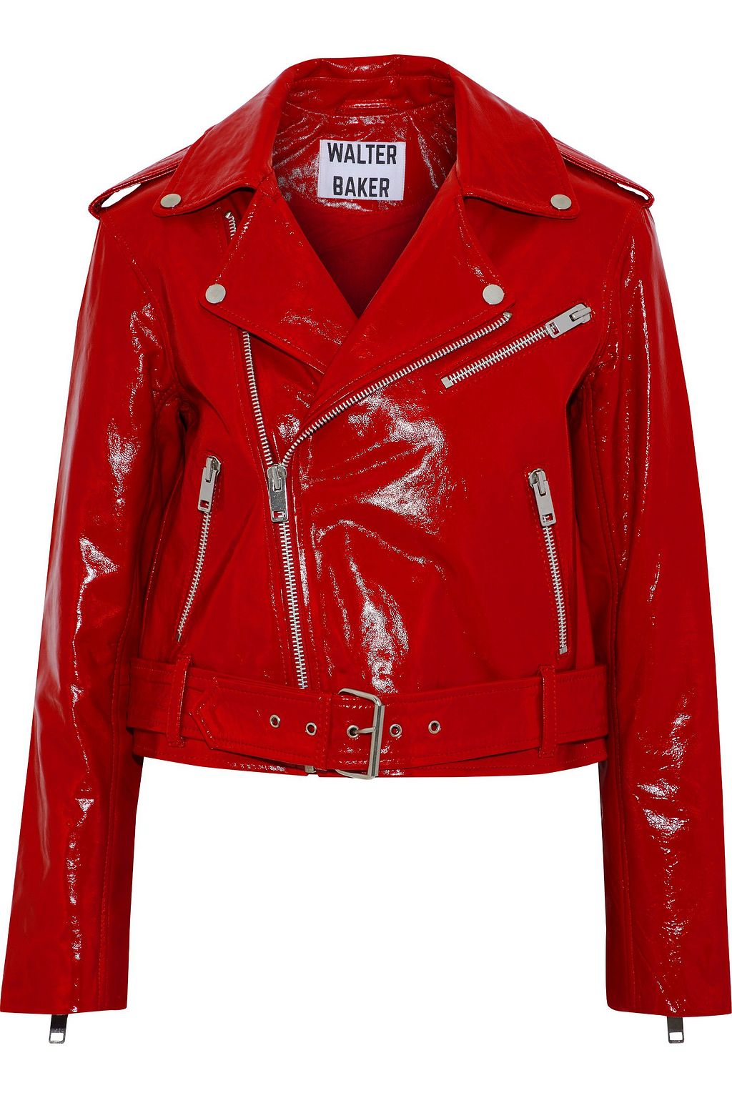 red patent jacket