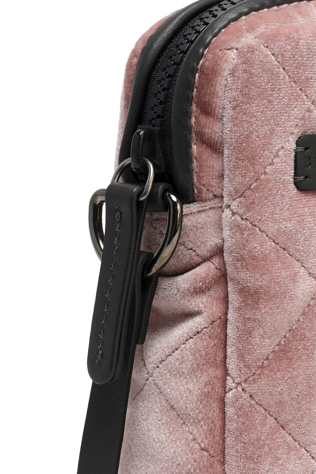 BRUNELLO CUCINELLI Leather-trimmed quilted velvet phone case