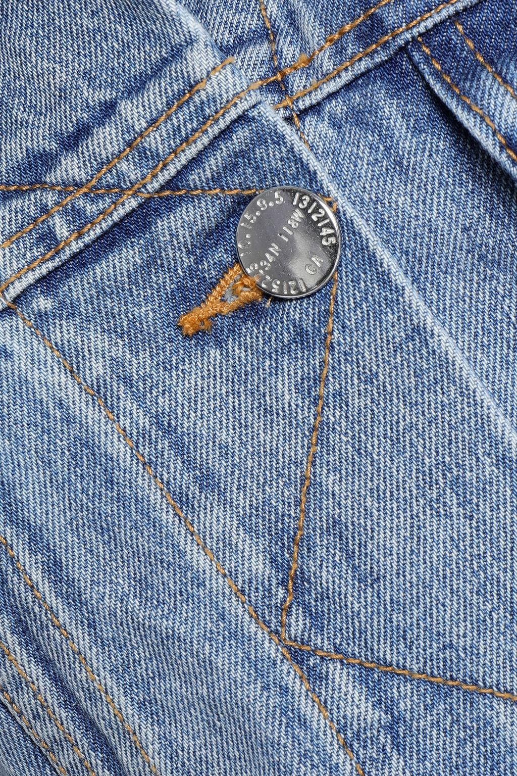 CURRENT/ELLIOTT Collin cropped faded denim jacket